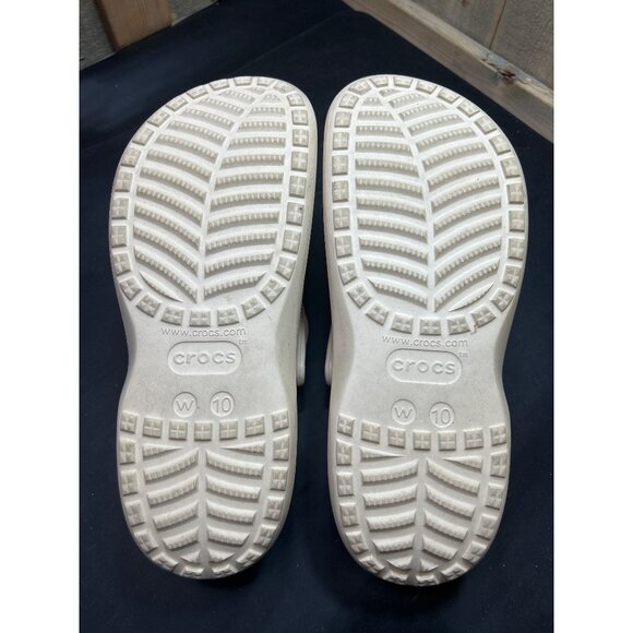 Crocs Womens BAYA Platform Clogs Beige Size 10 Lightweight Comfort Iconic - Picture 7 of 7